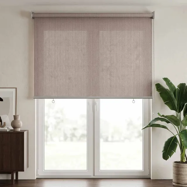 vidaXL Buitenrolgordijn 90% UV-blok Taupe 60 x 230 cm HDPE