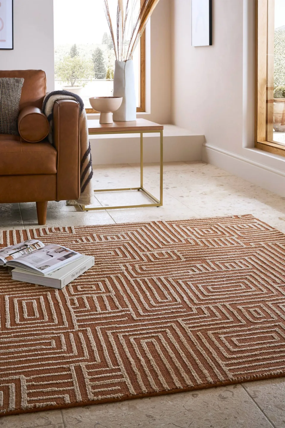 Flair Rugs Kylo Globaal vloerkleed terracotta, foto 2