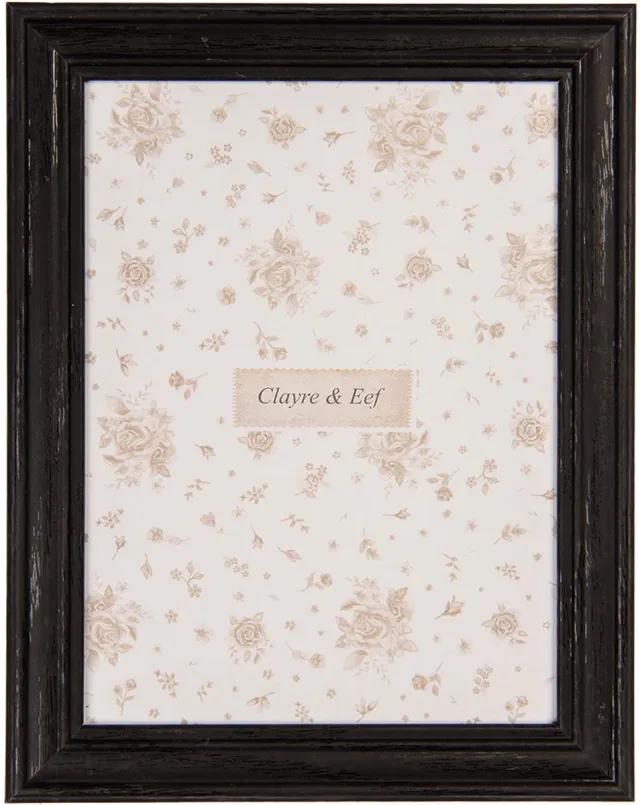 Clayre & Eef Fotolijst 13x18 cm Zwart MDF