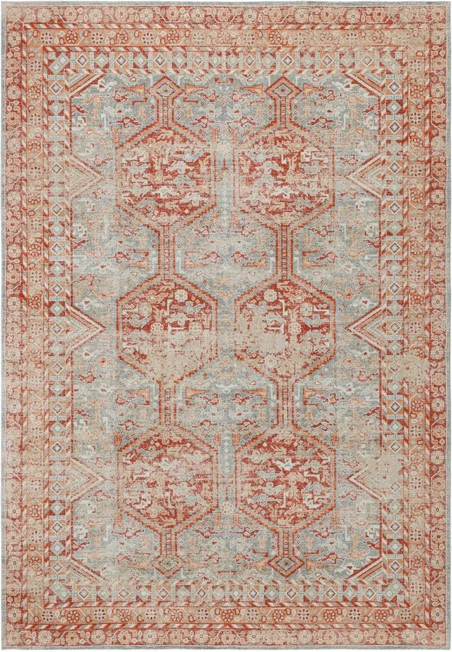 Loberon Vloerkleed Incantaro rood/blauw