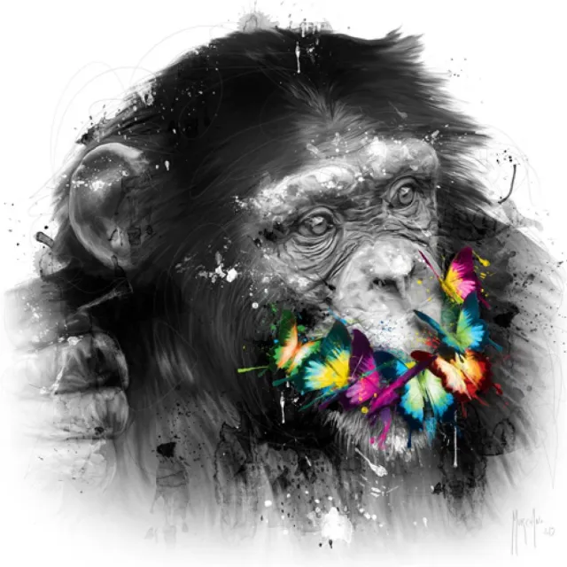 International Graphics poster op doek Patrice Murciano - don't speak 40 x 40 cm diverse kleuren
