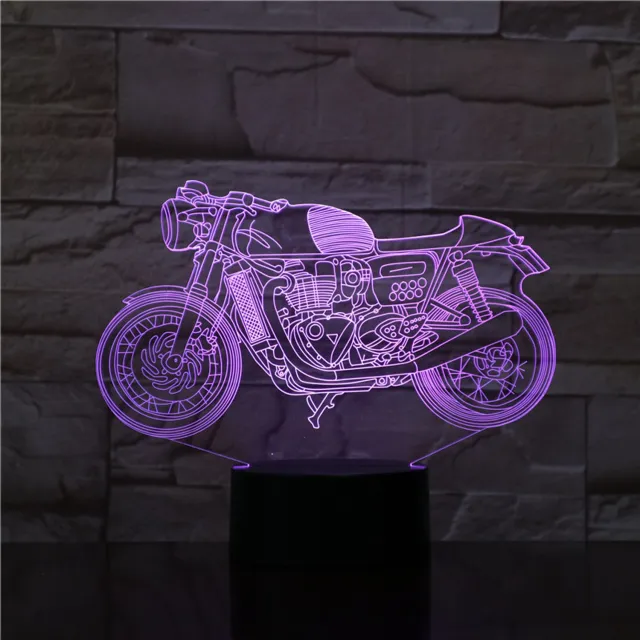 MC Living 3D Led Lamp Met Gravering - RGB 7 Kleuren - Moter