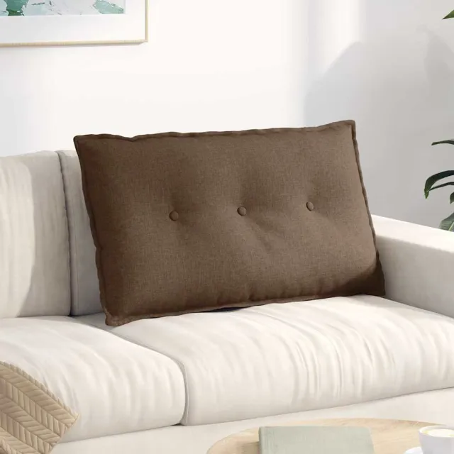 vidaXL Rugkussen Bruin 80 x 50 x 19 cm Stof