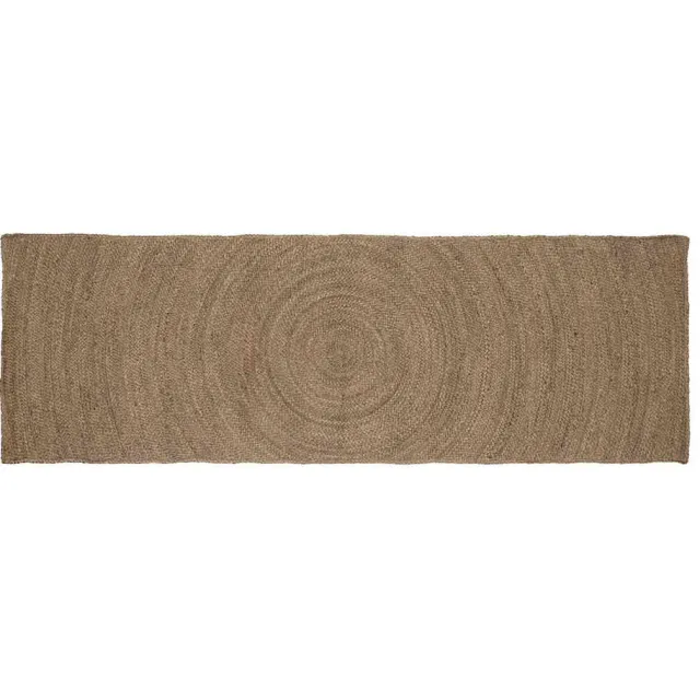 vidaXL Gebied Tapijt Grijs 80 x 250 cm Jute
