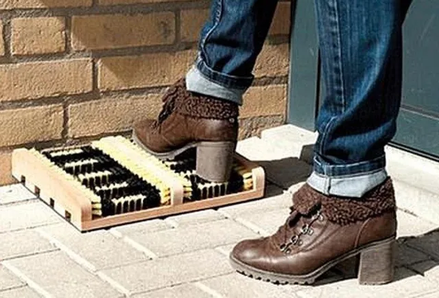 LOKS Borstelmat voor laarzen en schoenen Bruin