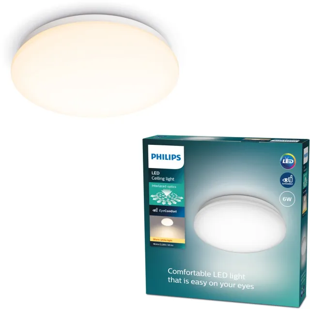 Philips Moire plafonnière - warmwit licht - klein