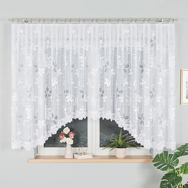 Markizeta Renata Serie - Jacquard Gordijn - 400x150 cm - Wit