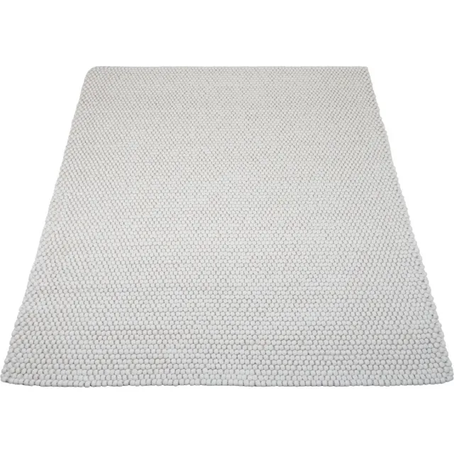 Veer Carpets Vloerkleed Pool Wit 160 x 230 cm - Wol Hoogpolig Vloerkleed – Japandi / Modern Design