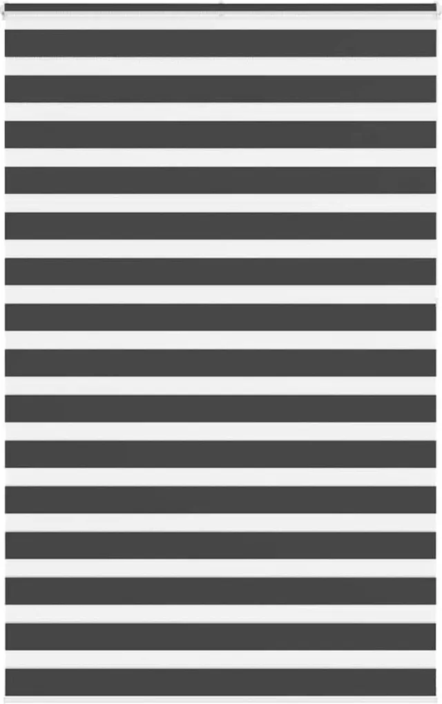vidaXL Zebra - rolgordijn - 140x230 - cm - stofbreedte - 135,9 - cm - zwart