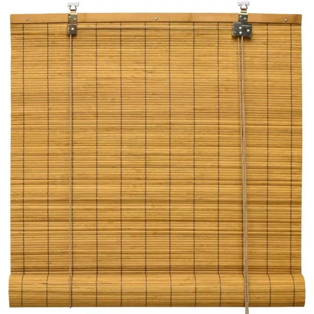 Sol Royal SolDecor B86 rolgordijn bamboe 110x160 cm - rolgordijnen zonder boren - rolgordijnen lichtdoorlatend zonwering bamboo Jaloezie inclusieve klembeugels - bamboe