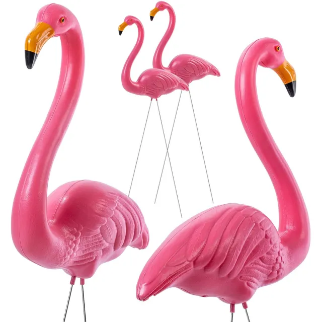 KADAX Lodeve flamingo beeldje 83 x 36 cm roze 2 st.