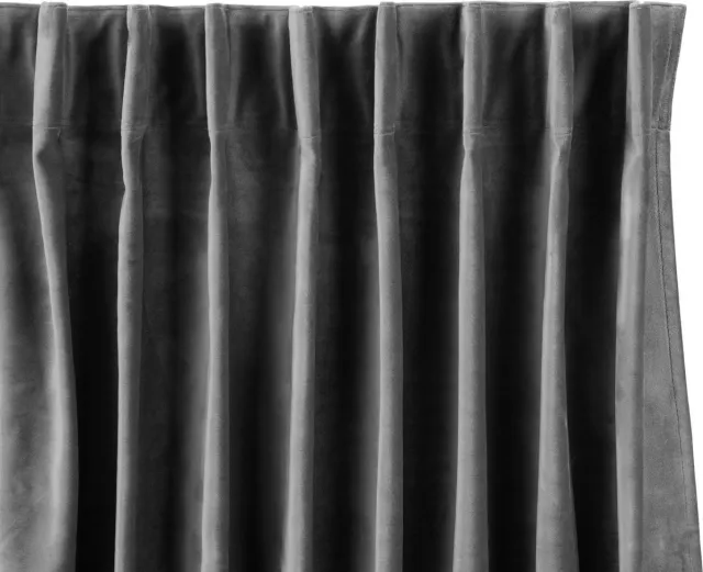 Lifa-Living Lifa Living - Fluwelen Gordijnen - 150 x 250 cm - Grijs - Verduisterend - Wasbaar - Kreukherstellend - Kleurvast - 10 Ophanghaken - 1 Stuk