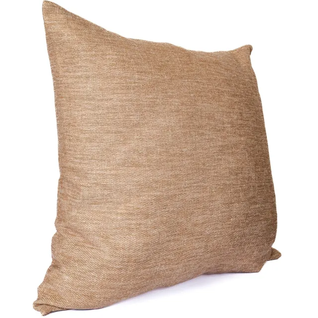Lampe Textiles Kussenhoes 45x45cm Goud (Antique Gold) - Met Rits - Linnen & Recycled - Wasbaar - Strijkbaar - Belgische makelij