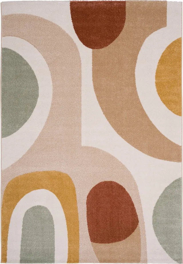 Pergamon Designer vloerkleed Faro retro Beige