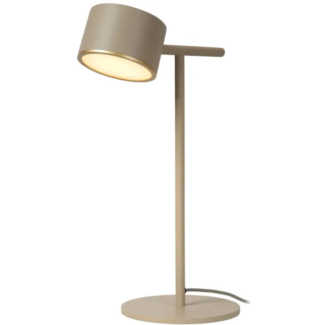 Lucide GIAN - Tafellamp - LED Dimb. - 1x9W 2700K - Taupe