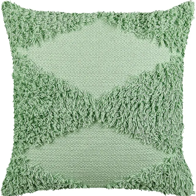 Beliani RHOEO - Sierkussen - Lichtgroen - 45 x 45 cm - Katoen