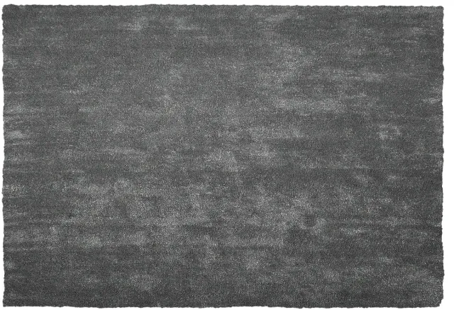 Beliani DEMRE - Shaggy vloerkleed - Donkergrijs - 140 x 200 cm - Polyester