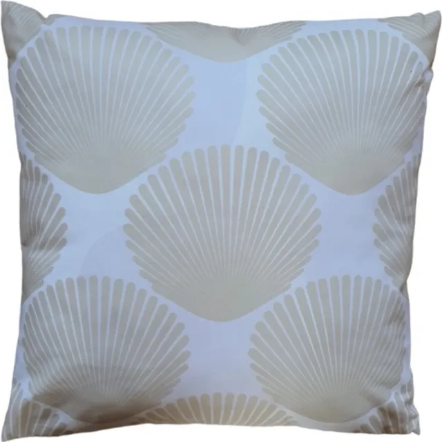 Mica Decorations 2STUKS Sierkussen schelpen beige 45x45cm