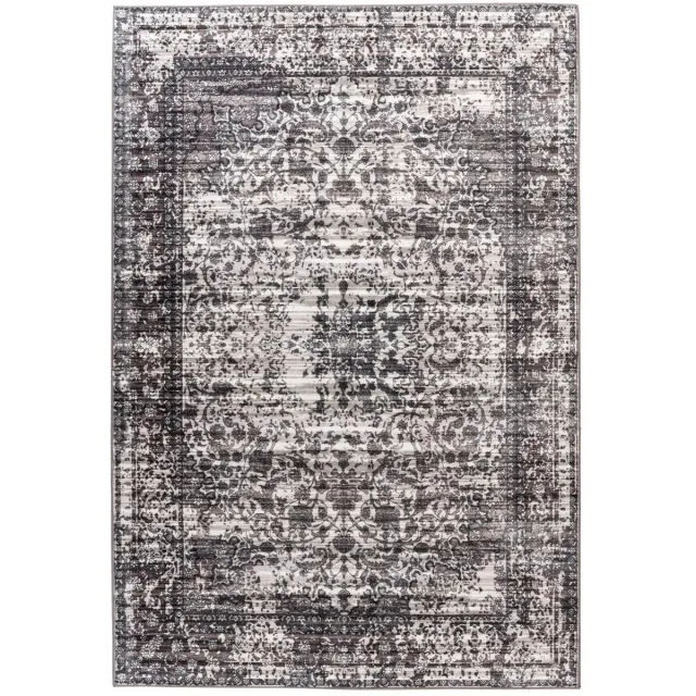 Dutch XXL Vintage Vloerkleed | Tapijt | Saphira | Ornamenteel | Grijs | 160x230 cm