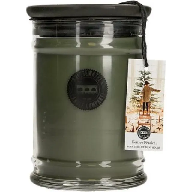 Bridgewater Geurkaars - Candle Large jar Festive Frasier - WARM WINTER - 454g - 120 Branduren Groen