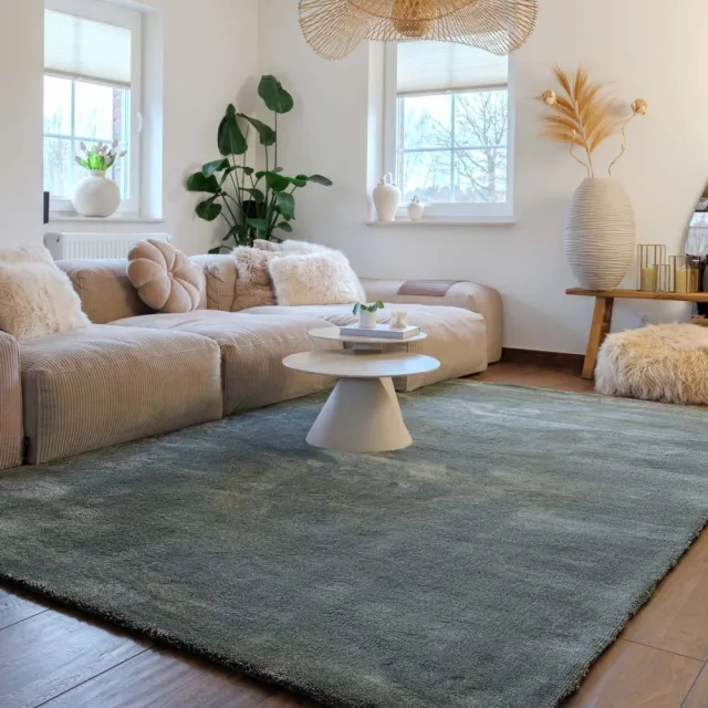 Tapeso Wasbaar vloerkleed - Clean Prestige groen 200x300
