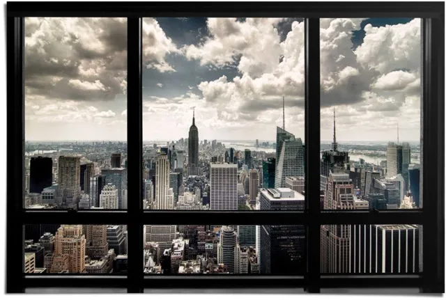 Reinders Poster New York - 61 x 91,5 - Papier - REINDERS zwart