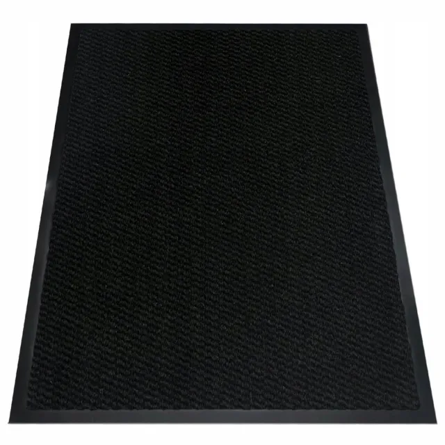 Eureka Home Antislip Deurmat Buiten 80x120 cm - Rubber Instapmat Zwart