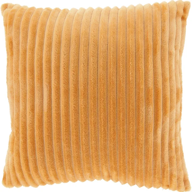 Unique Living DEZ - Sierkussen - 45x45 cm - Effen - Ribmotief Apricot