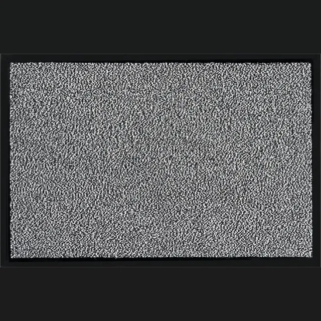 MD-Entree MD Entree - Deurmat - Shannon - Wit/Zwart - Vloerkleed - Met antislip - Wasbaar- Vocht absorberend - Hoge dichtheid 600gr/m2 - 40 x 60 cm Zwart/Wit