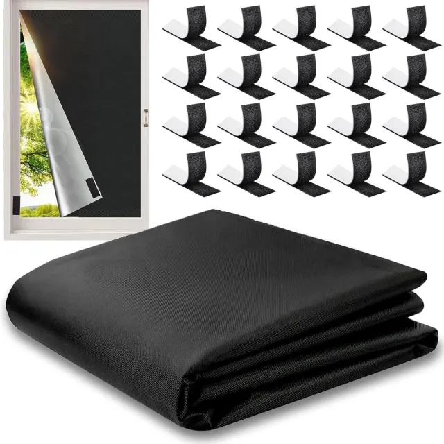 Allecto Plus Verduisterend rolgordijn 300 x 150 cm - Zelfklevend met klittenband - Voor dakramen, ramen en deur Any
