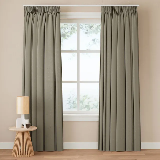NOUS Living Lichtdoorlatend gordijn kant en klaar (140 x 270 cm)* sage groen