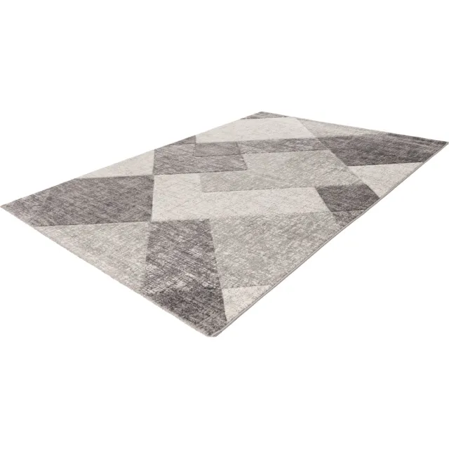 Tapijtenmagazijn Lalee trendy Carving- modern- laagpolig- vloerkleed- vintage- hand carved- hoog laag- hip en trendy- karpet- tapijt- loper 80x150 cm zilver silver