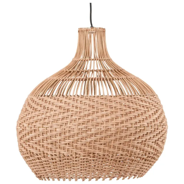Nest of Nora Rotan hanglamp - Rieten kap - Nature Groen