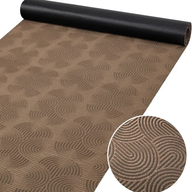 ANRO Tapijtloper Velora Bruin 200x50cm – Velours Gangloper Antislip Keukenloper Hal Op Maat