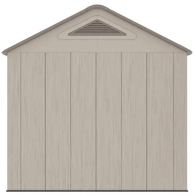 Vente-unique Tuinhuis van beige en bruine hars HDPE 4,5 m² met vloer - dikte 22 mm - ANTEVA Bruin, Beige