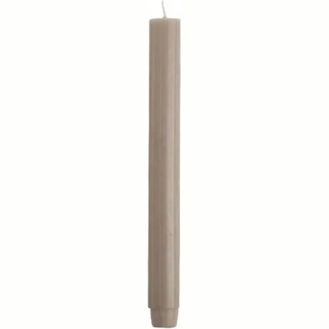 Rustik Lys Dinerkaarsen XL - Pak van 20 Stuks - Olifant Grijs - 2,6 x 30 cm