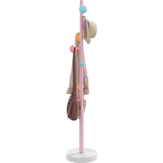 vidaXL Kapstok 172 cm gepoedercoat ijzer roze