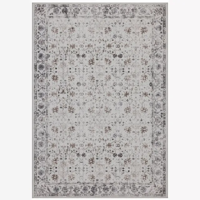Dutch XXL Vintage Vloerkleed | Tapijt | Inka | Floraal | Crème | 240x340 cm