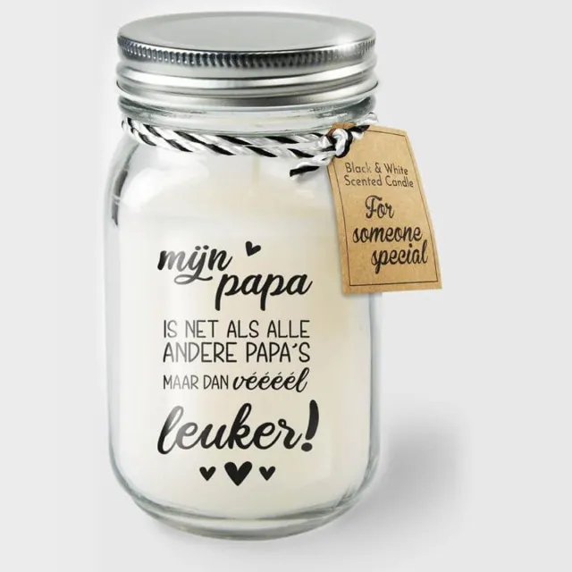 Paper dreams Geurkaars Vanille – Papa Wit