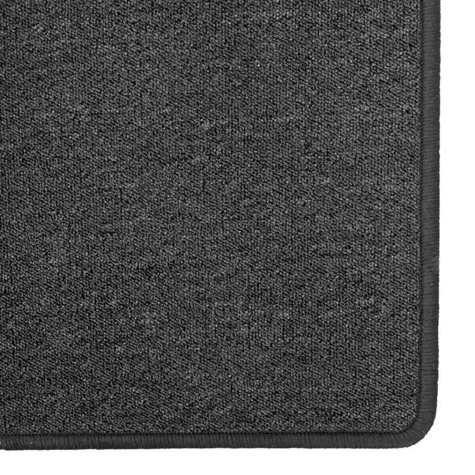 vidaXL Tapijt Loper Donkergrijs 80 x 500 cm 100% Polypropyleen middelgrijs, foto 4