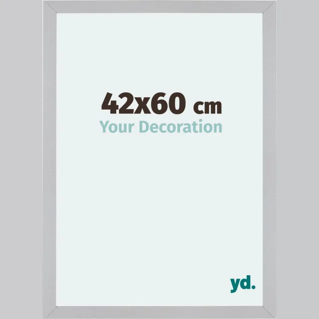 yd. Your Decoration - Fotolijst 42x60 cm - MDF - Zilver Mat - Mura