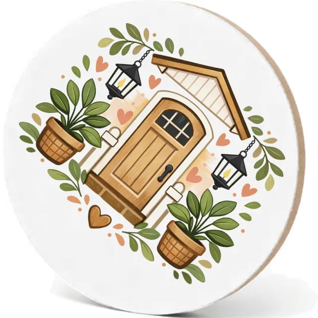 Mr Cadeautjes MDF fotolijst - design Familie-entree met speelse botanische omlijsting | cadeau Wit