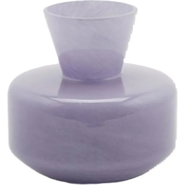 EDG Vaas- Glas - lavendel - D21 x H20 cm - Opening 11 cm