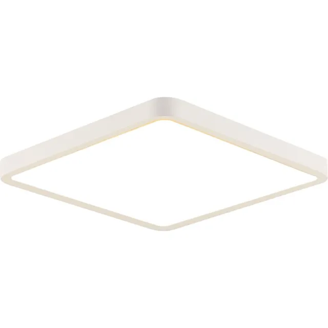 NETTLIFE Plafondlamp - LED - Ø 23 cm - witte plafonniére - 23W - warmwit licht - rechthoek