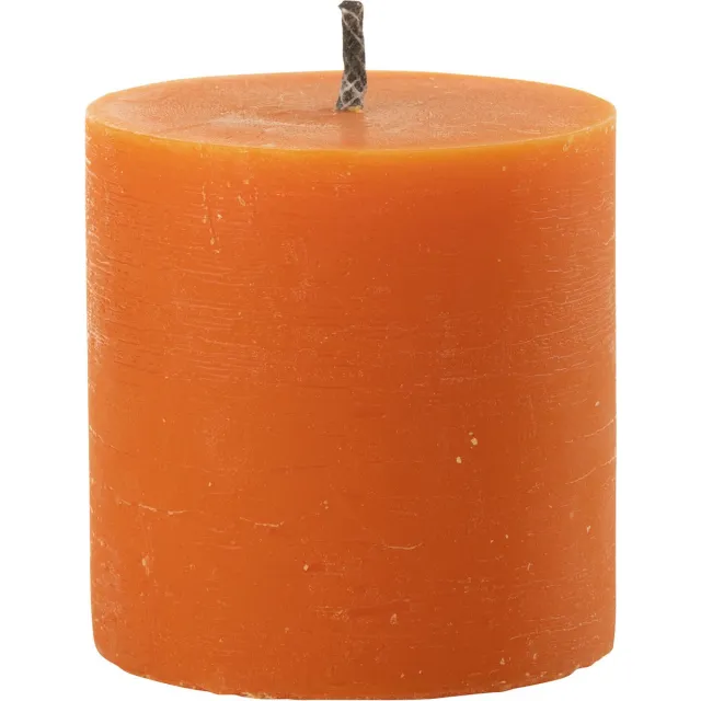 J-Line buitenkaars Pilaar Paraffine - oranje - small - 70U