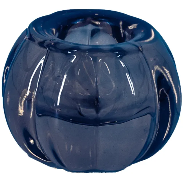 homebound by ky Glazen kaarsenstandaard blauw