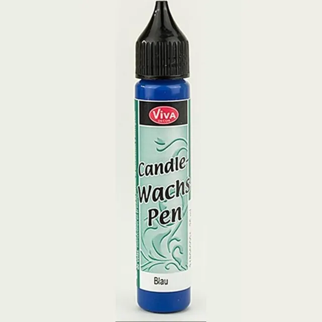 Viva Decor Waspen BLAUW (waxpen om kaarsen te decoreren)-versieren-kaarsen-kleuren-schilderen-creatief-hobby-DIY-creative hobby