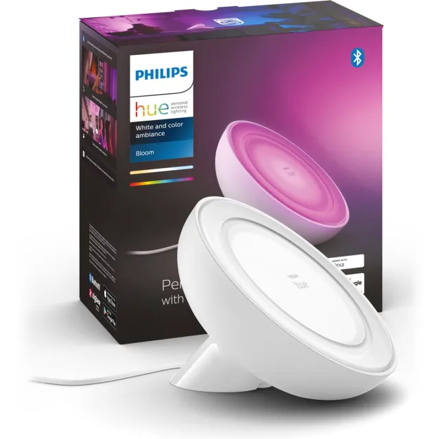 Philips Hue Bloom tafellamp - wit en gekleurd licht - wit