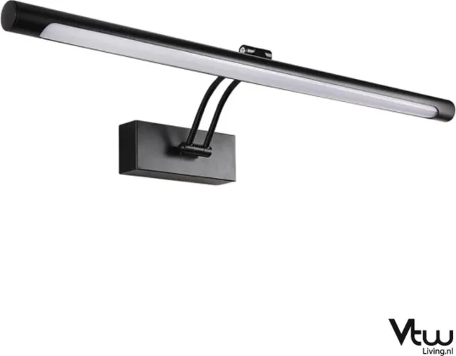 Vtw Living Spiegellamp Badkamer - Spiegelverlichting Badkamer - Spiegellampen - Badkamerverlichting - Lamp Spiegel - LED - 55 cm zwart