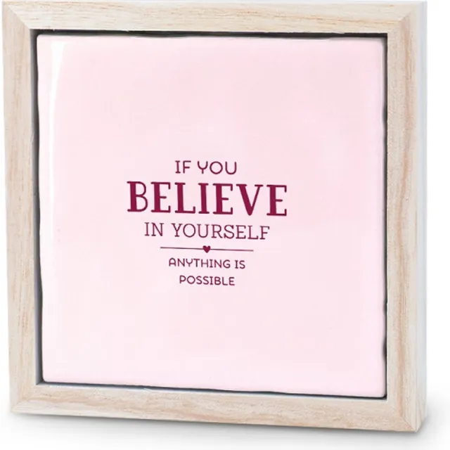 Bij opa en oma Liefs in een lijstje - If you believe in yourself